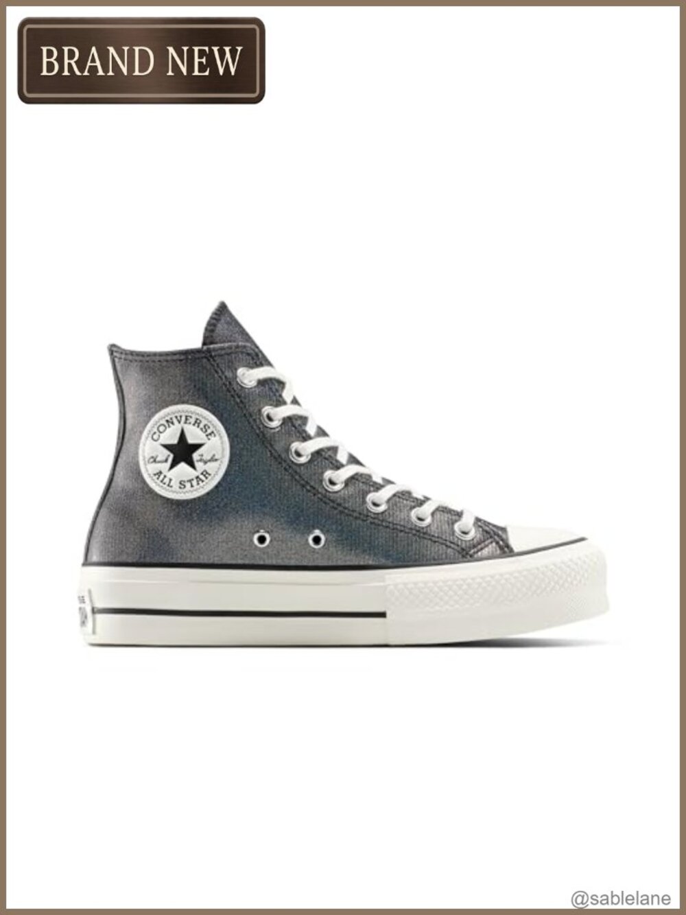 Women's Platform Sparkle High Top Sneakers Shiny Glitter Lace Up